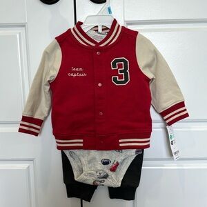 NWT Carter Boy 6 Month Football Outfit